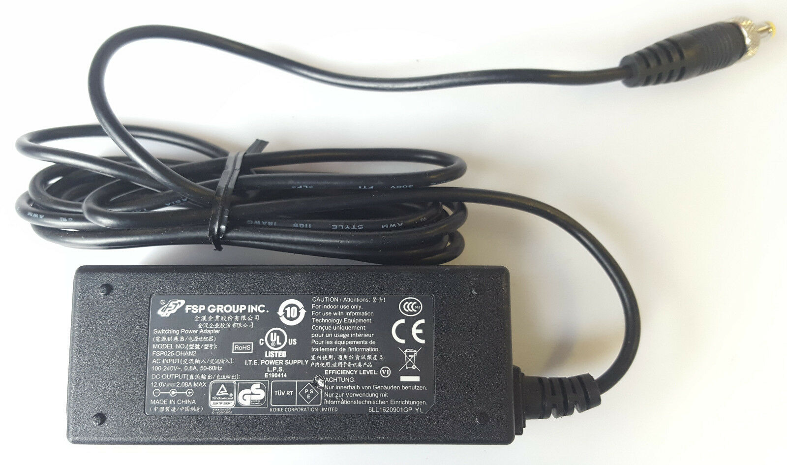 New FSP GROUP INC. FSP025-DHAN2 12V 2.08A AC/DC POWER SUPPLY ADAPTER 9NA0253004